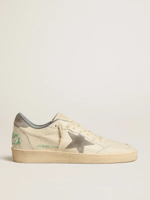 Cheap Ball Star de napa com estrela e talão de suede cinza Ball Star