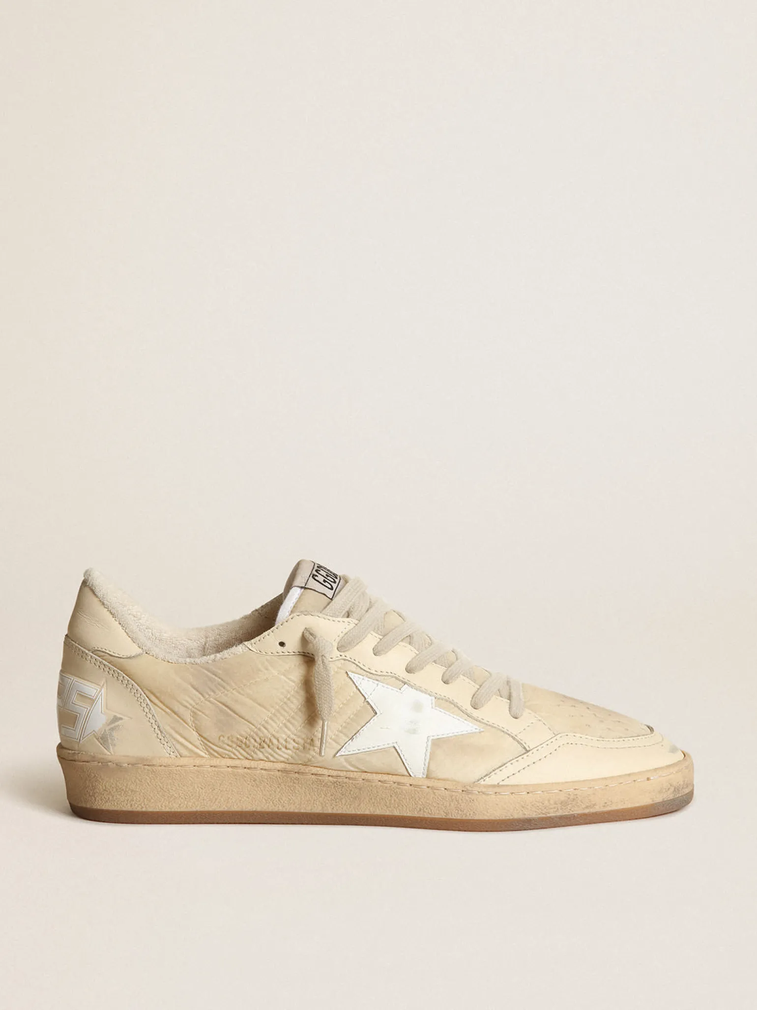 Online Ball Star feminino de náilon branco leite com estrela e talão brancos MULHER Ball Star