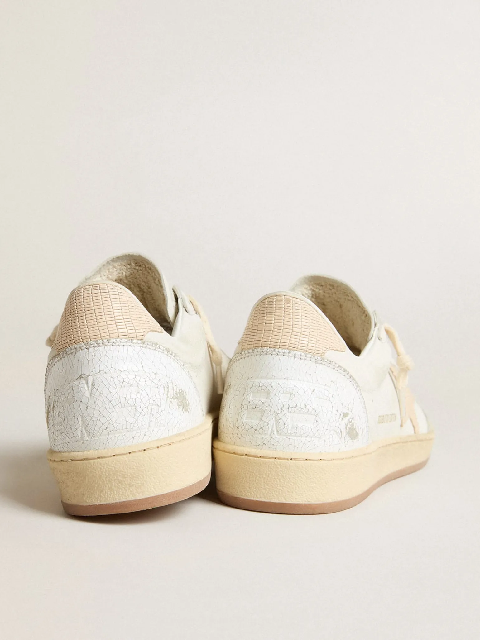 Online Ball Star Feminino LTD CNY de couro branco com estrela cor de marfim MULHER Ball Star