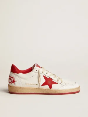Outlet Ball Star masculino de couro branco Ball Star