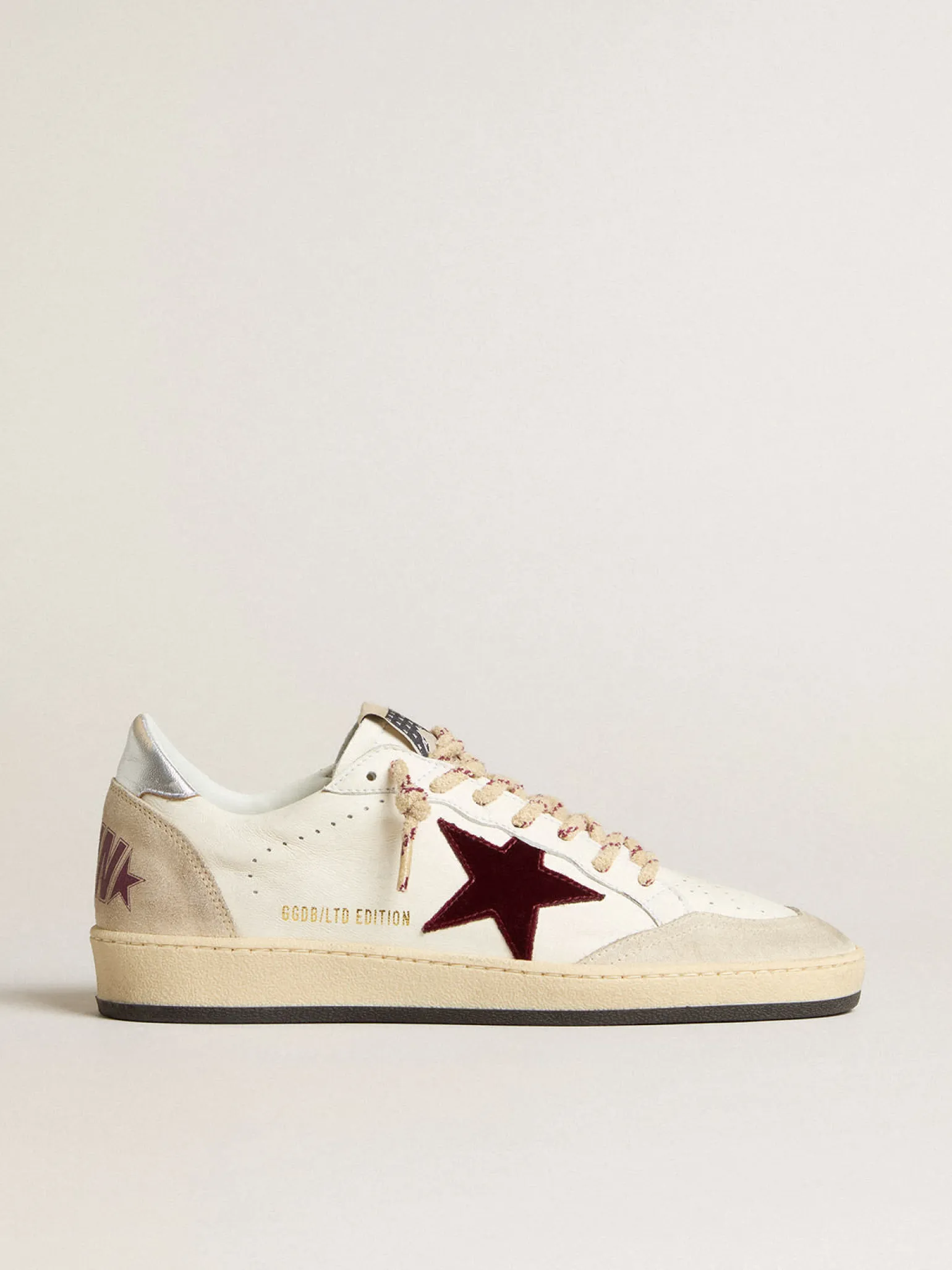 Flash Sale Ball Star Mountain Masculino LTD de couro com estrela de veludo bordô Ball Star