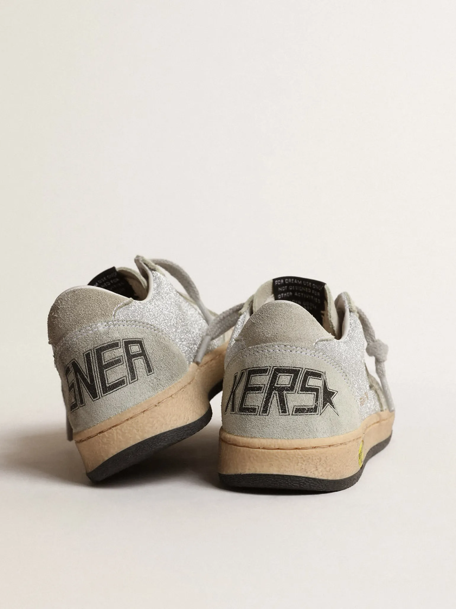 New Ball Star Young de glitter com inserções de suede cinza gelo Meninas (4-10 anos) | Meninos (4-10 anos)