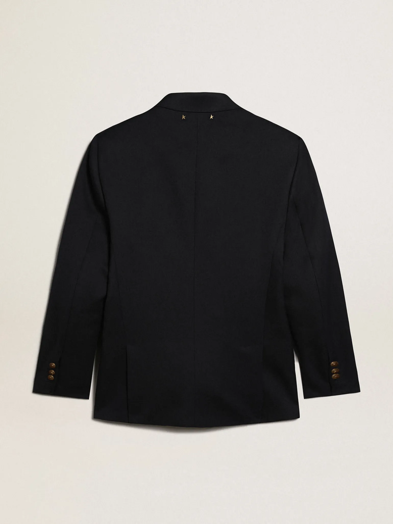 Sale Blazer masculino de abotoamento duplo azul-escuro Blazers