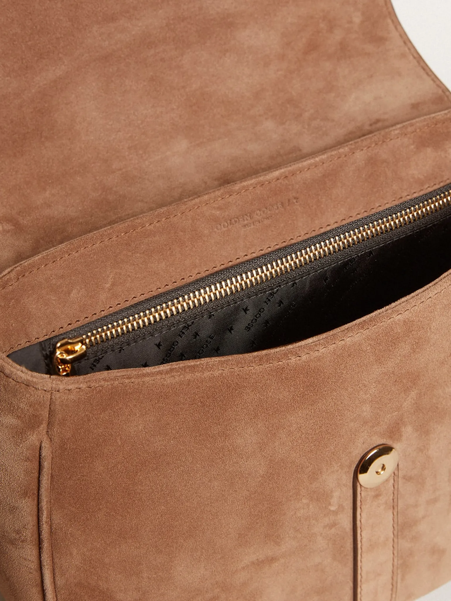 Discount Bolsa Sally média de suede cinza com fivela e alça de ombro em contraste MULHER Bolsas tiracolo