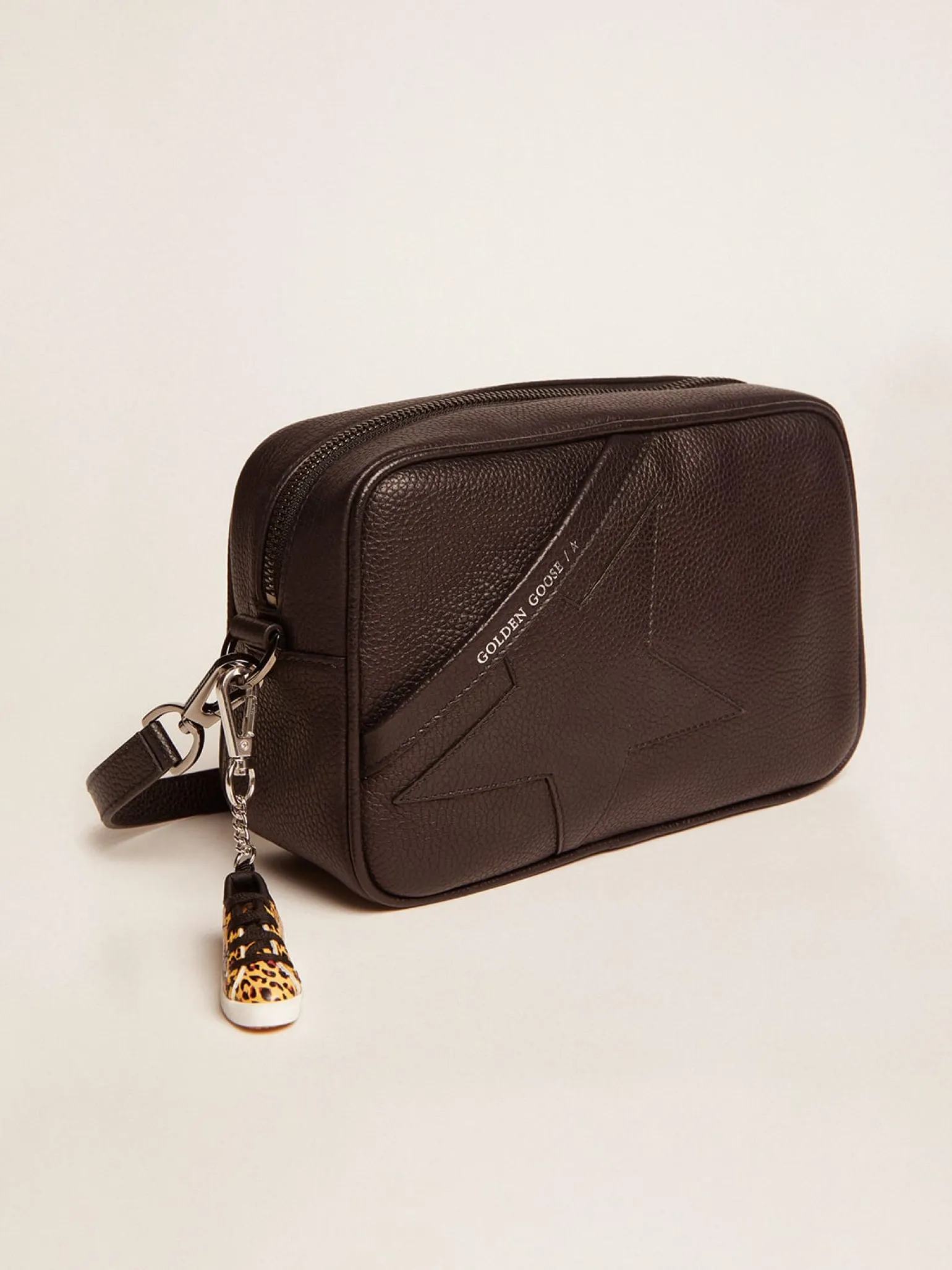 Flash Sale Bolsa Star feminina de couro preto MULHER Bolsas tiracolo
