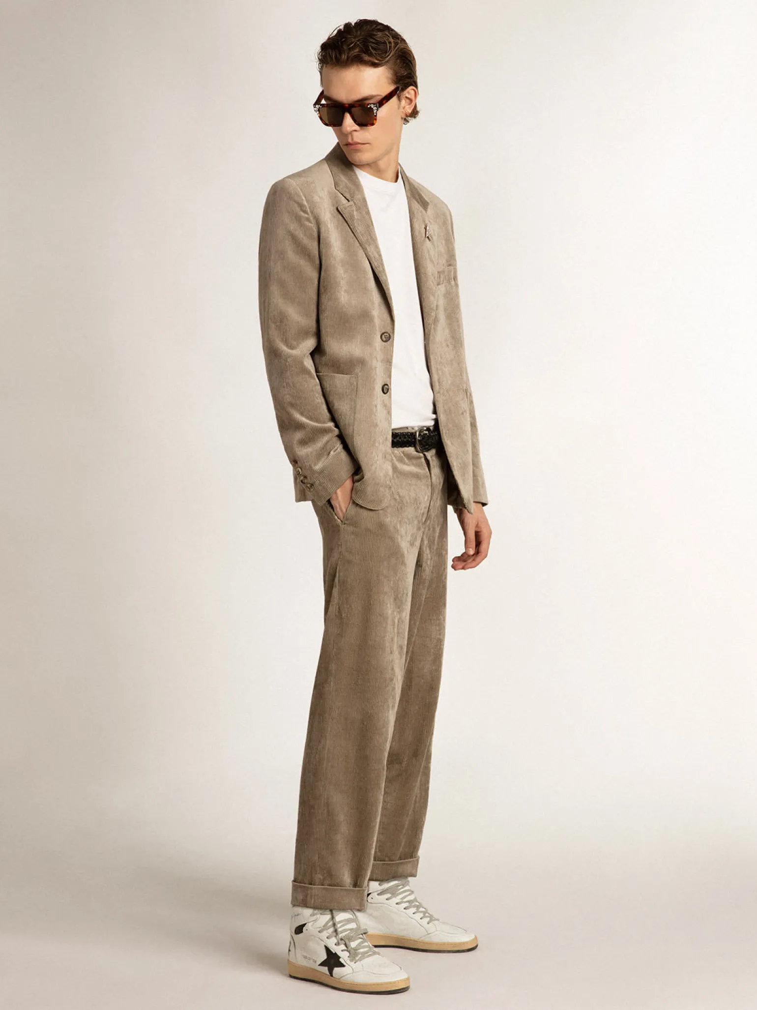 Sale Boxy-fit single-breasted blazer in cotton Blazers