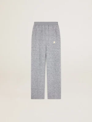 Discount Calça de jogging feminina cinza com estrela dourada na frente MULHER Jeans e calças