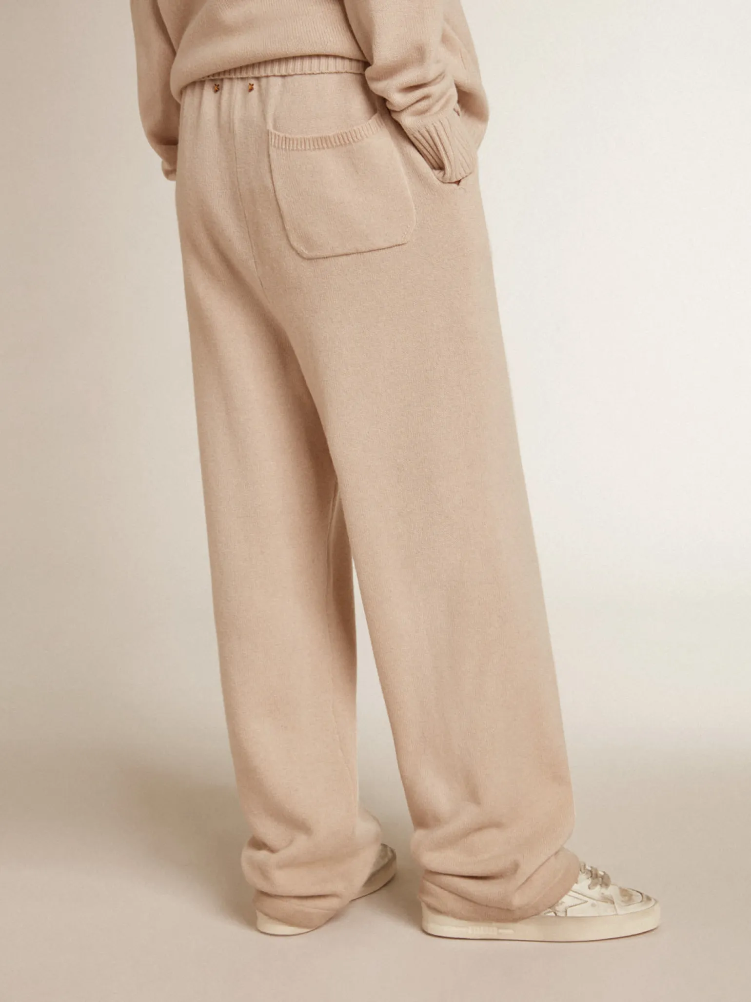 Sale Calça de jogging feminina misto caxemira branco natural MULHER Jeans e calças