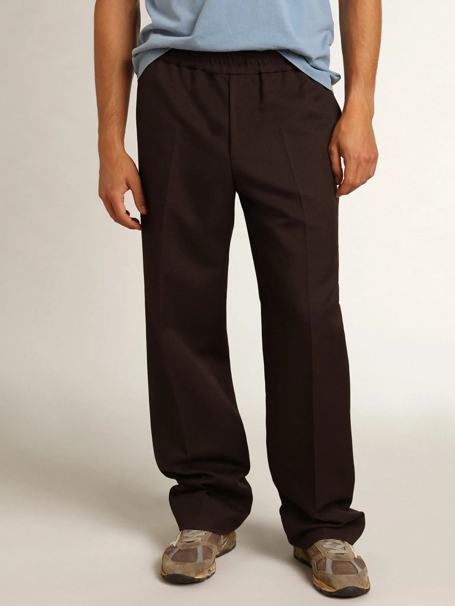 Online Calça de jogging masculina cor alcaçuz Jeans e calças