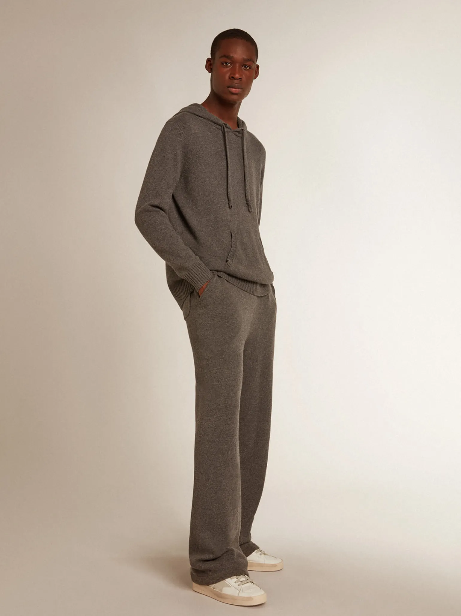 Cheap Calça de jogging masculina misto caxemira cinza mescla Jeans e calças