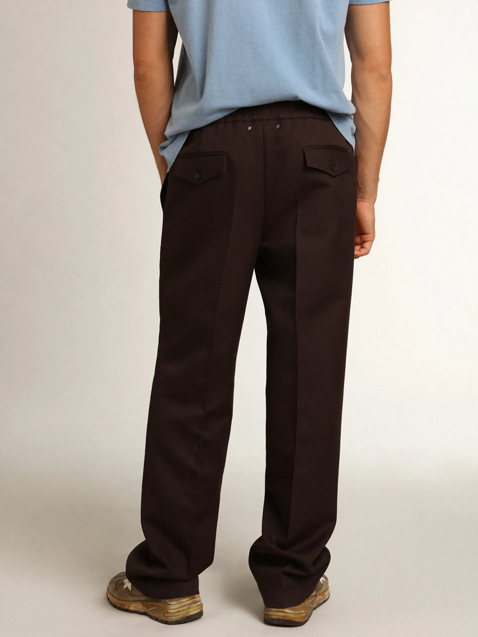 Online Calça de jogging masculina cor alcaçuz Jeans e calças