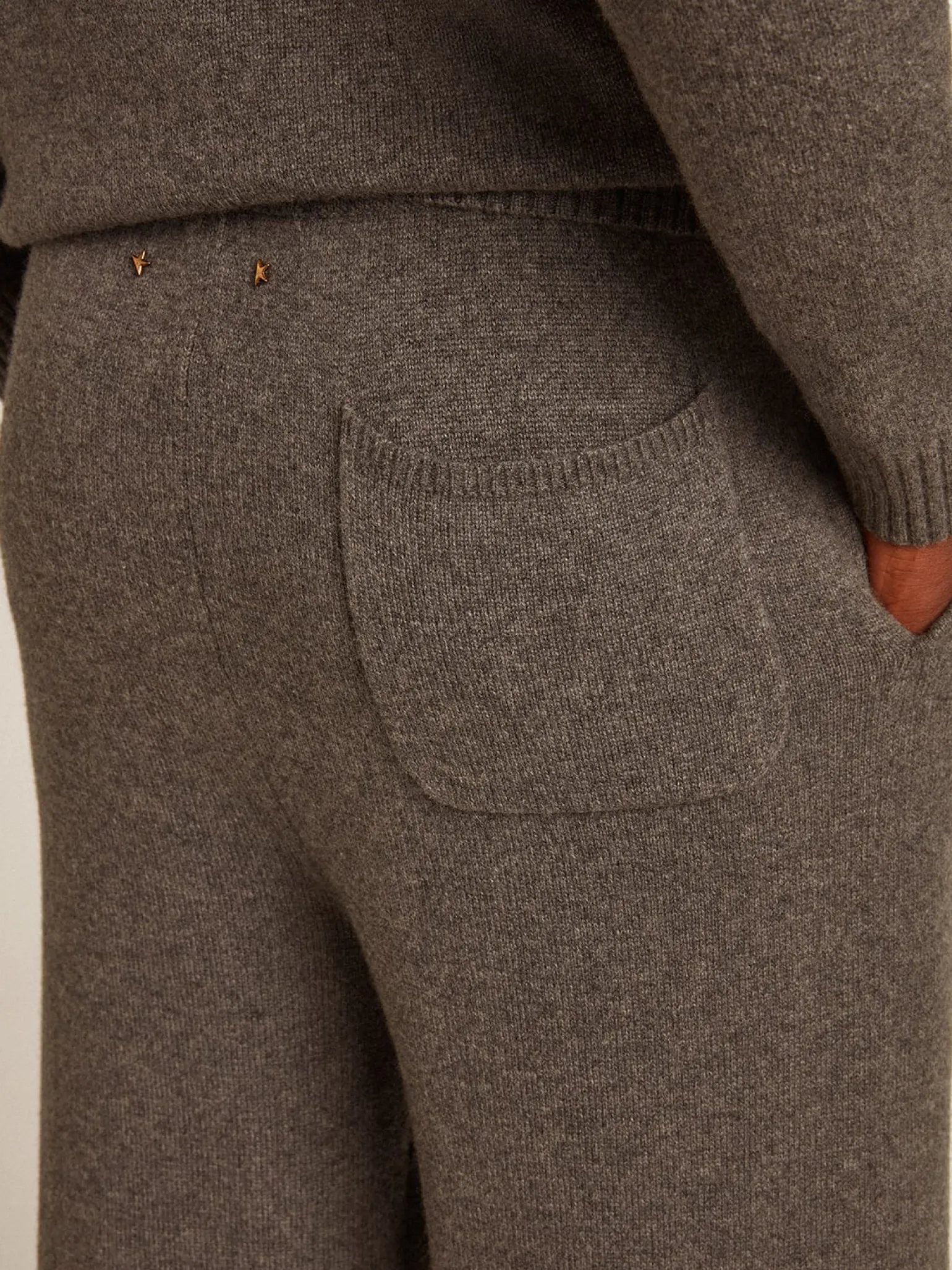 Cheap Calça de jogging masculina misto caxemira cinza mescla Jeans e calças