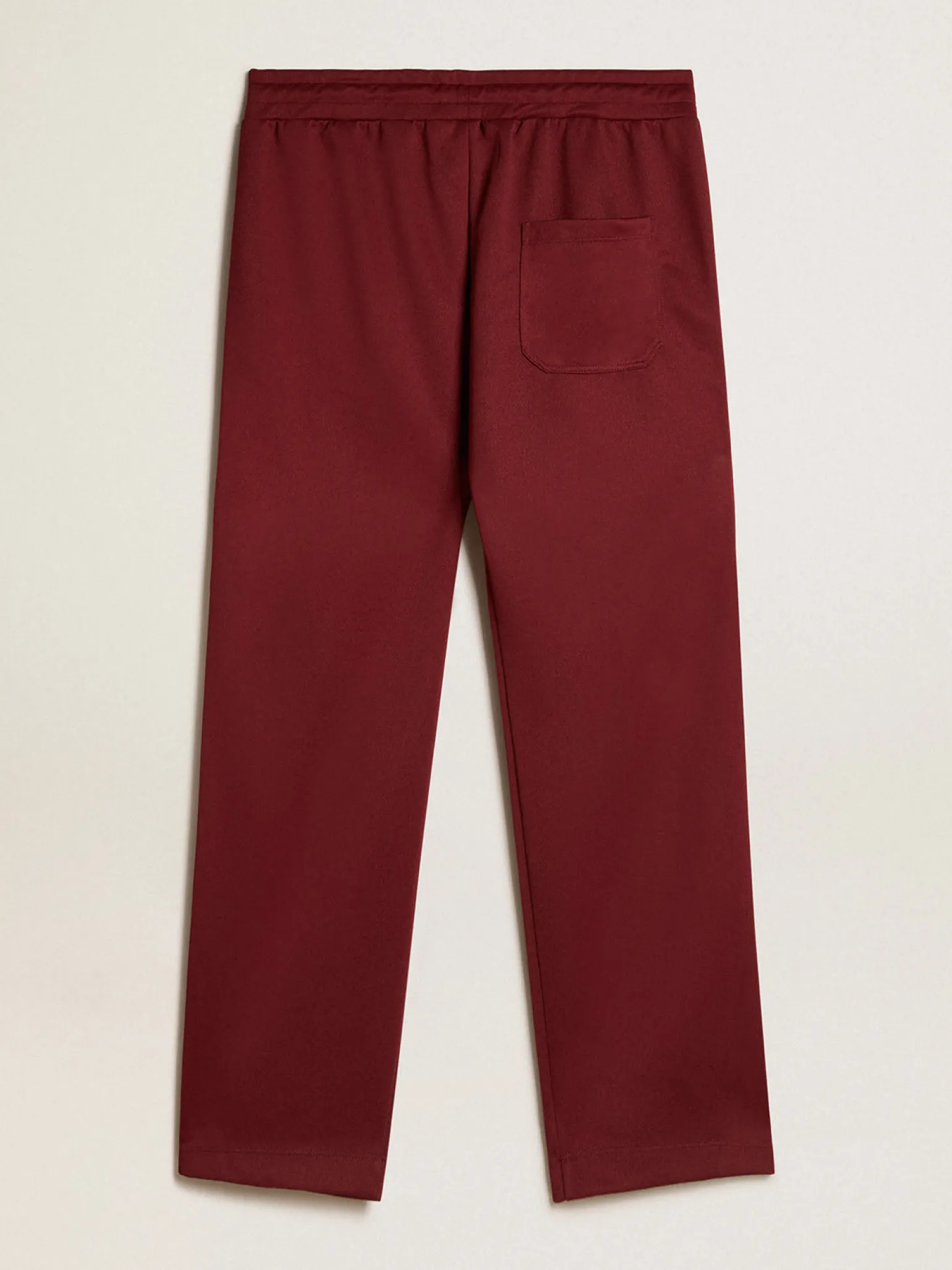 Cheap Calça de jogging masculina bordô com estrelas nas laterais Jeans e calças