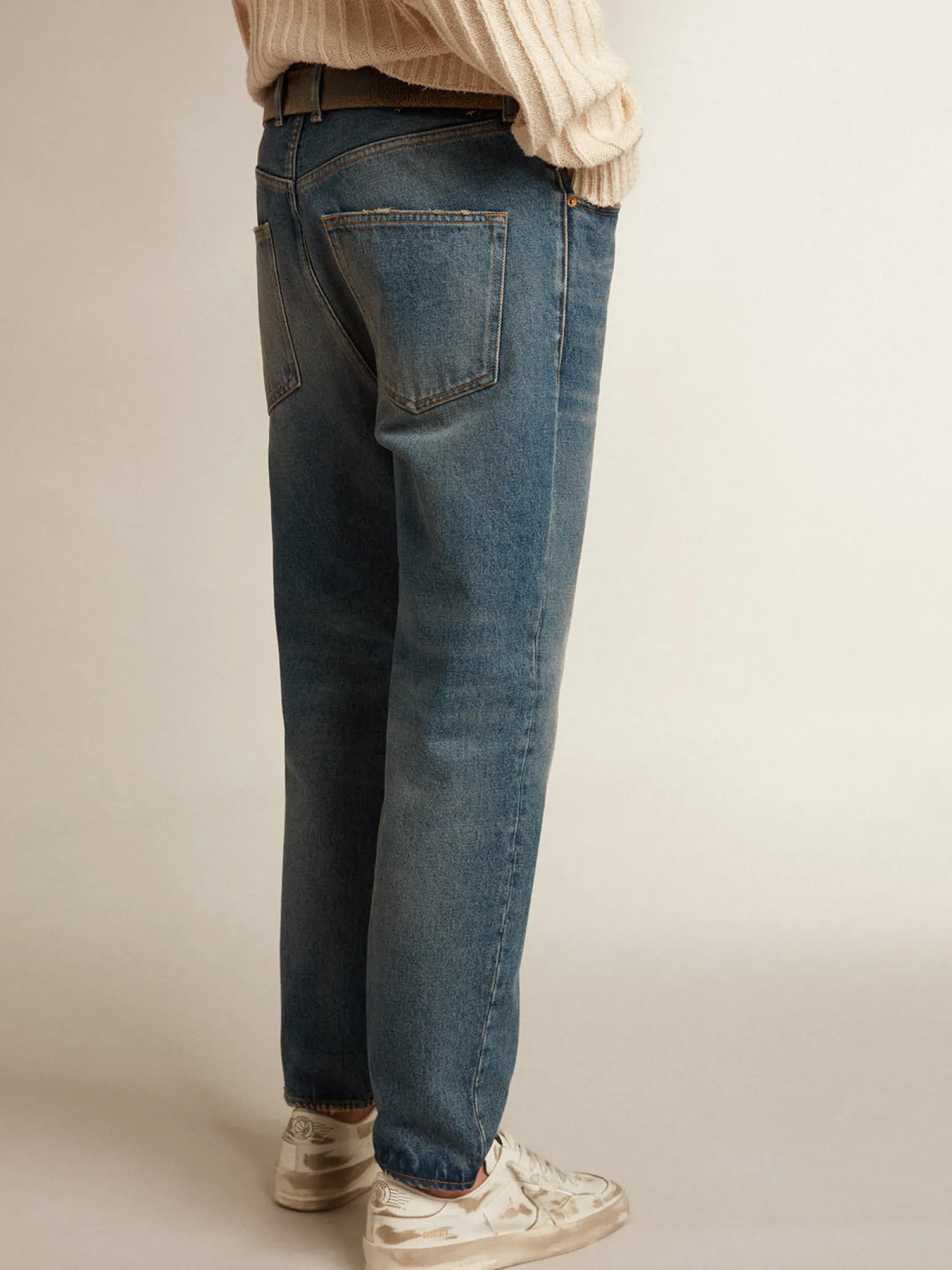 Best Sale Calça jeans slim masculina com lavagem média Jeans e calças