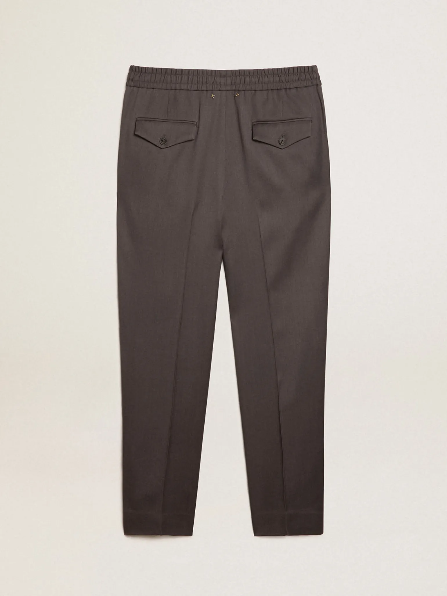 New Calça jogger de lã cinza ferro Jeans e calças