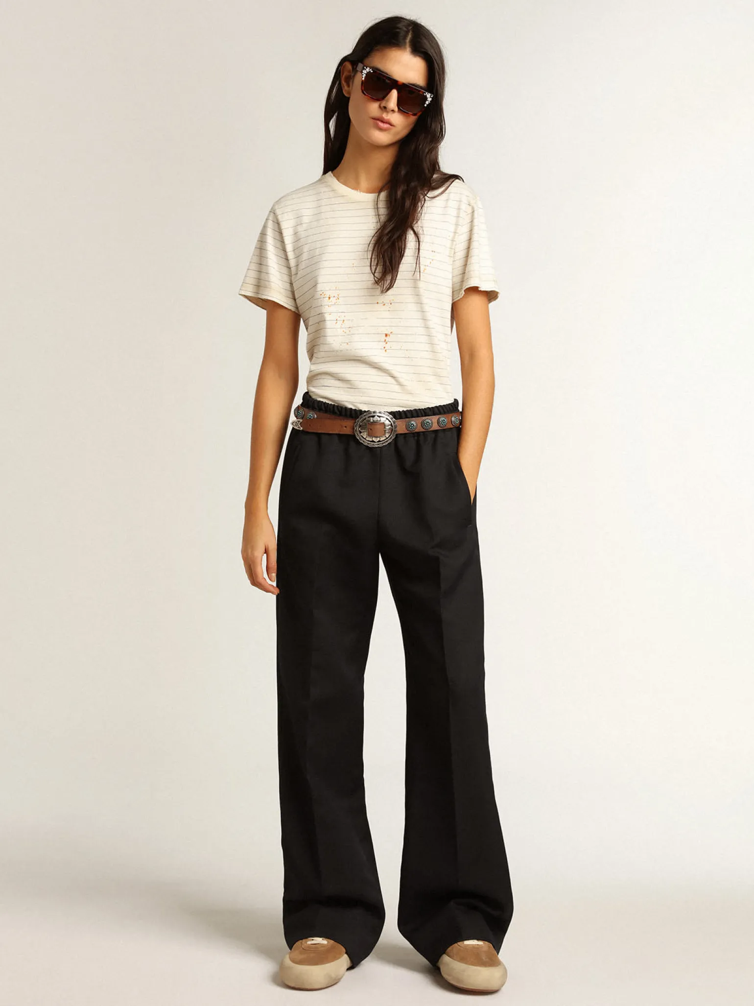 Cheap Camiseta branca efeito caderno antigo MULHER Camisetas
