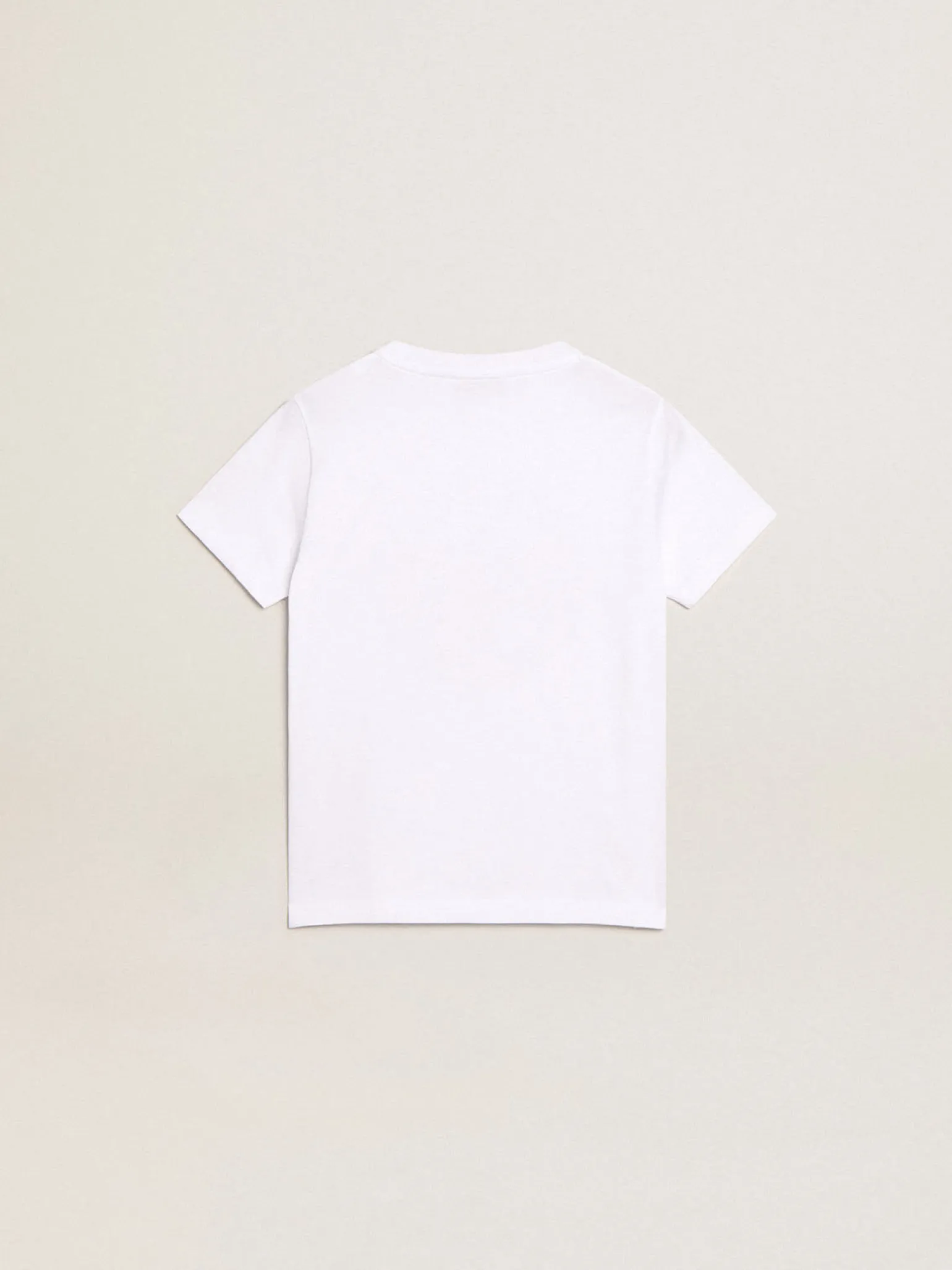 Sale Camiseta branca infantil masculina com logo vermelho no centro Roupas de cima (4-12 years)