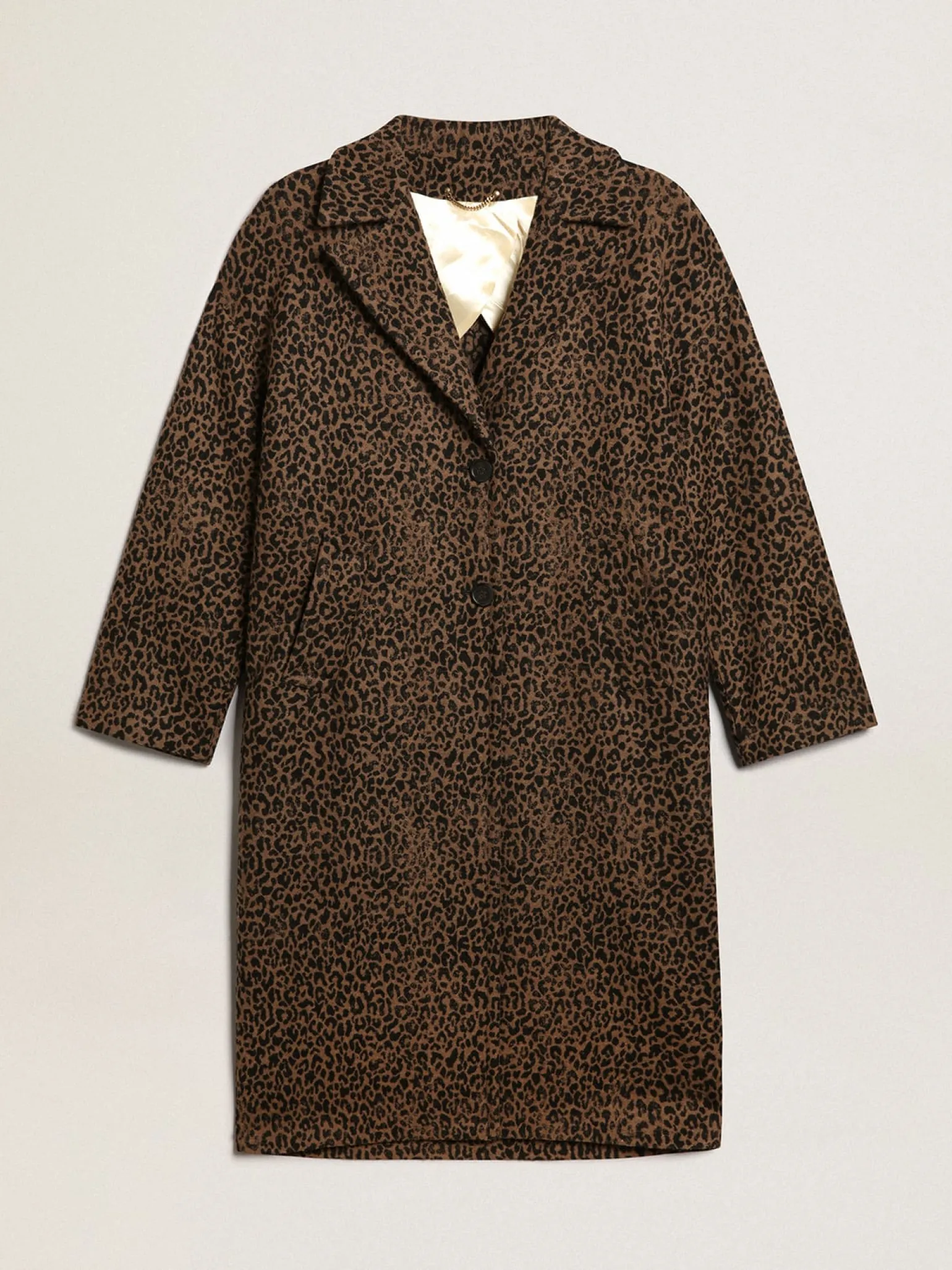 Clearance Casaco feminino de abotoamento simples tipo cocoon de lã com motivo jacquard MULHER Casacos e blusões