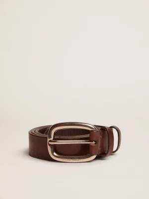 Clearance Cinto Houston de couro marrom lavado Cintos