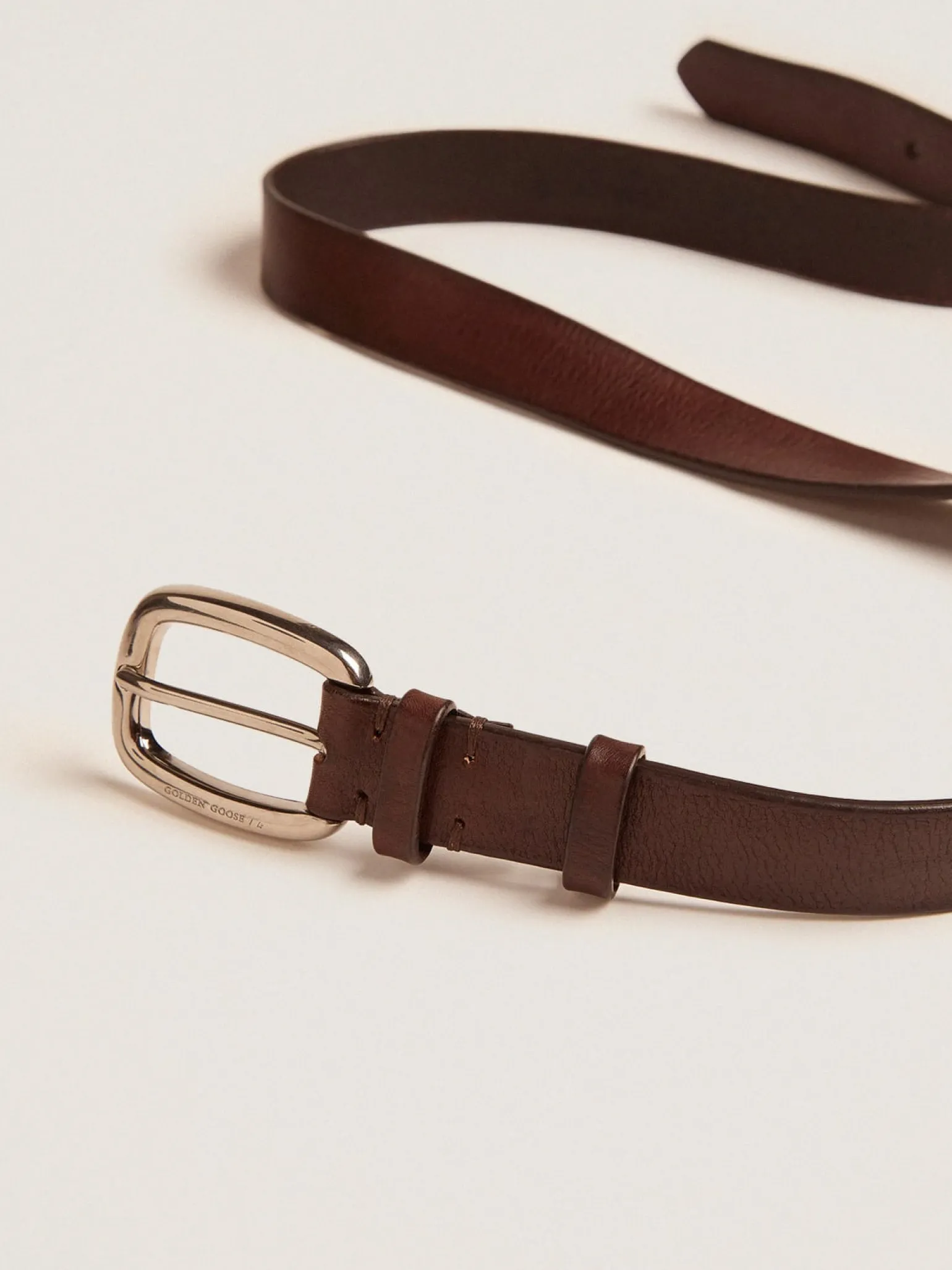 Clearance Cinto Houston de couro marrom lavado Cintos