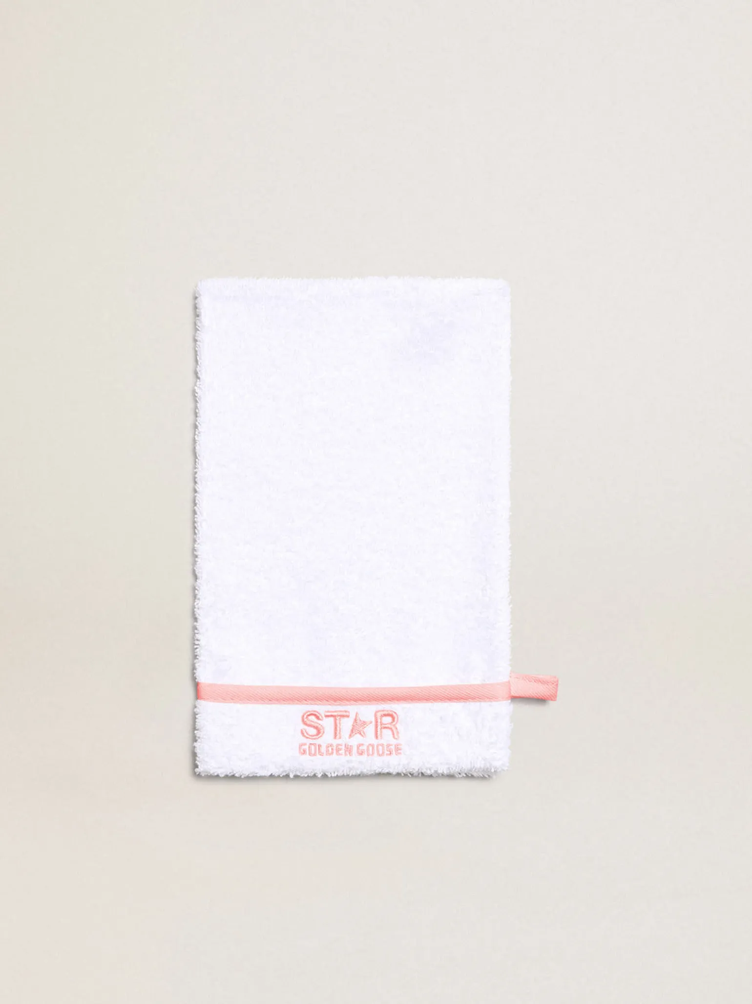 Shop Conjunto de presente branco com acabamento e logo rosa Recem-Nascidos