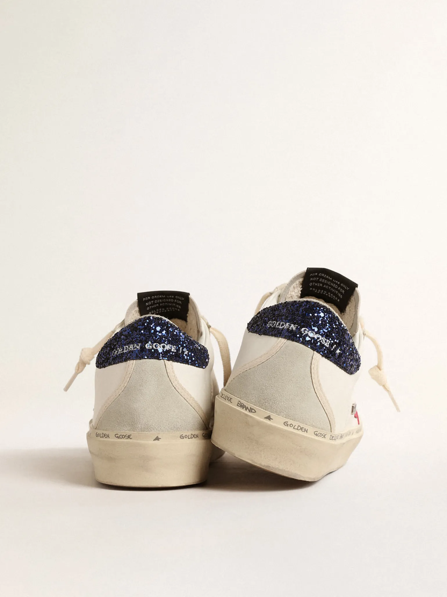 Fashion Hi Star com estrela de couro fúcsia e talão de glitter azul MULHER Hi Star