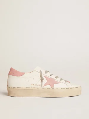 Best Sale Hi Star com estrela de suede e talão de couro rosa antigo MULHER Hi Star