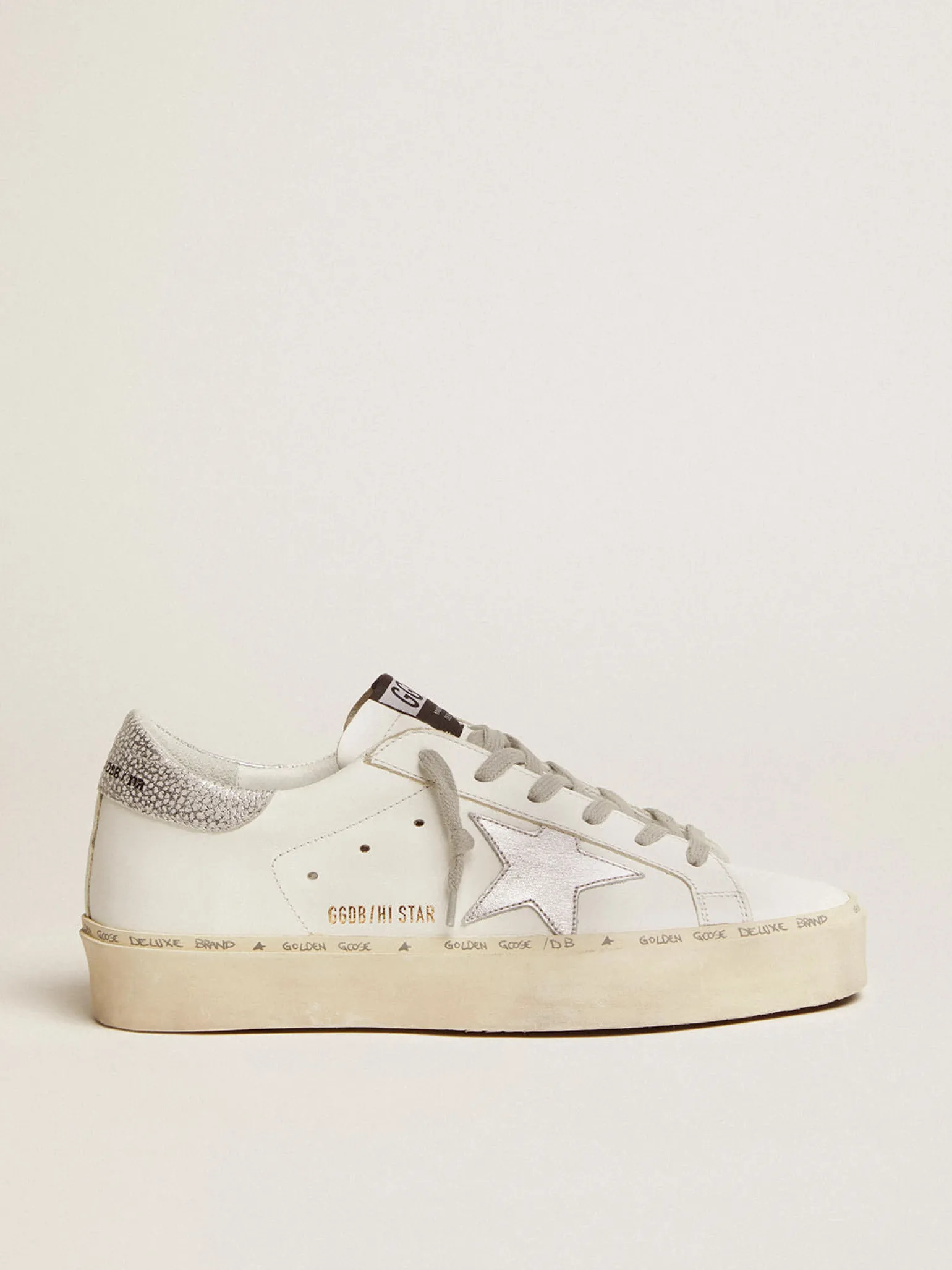 Best Sale Hi Star feminino com estrela e talão metálico prateado MULHER Hi Star