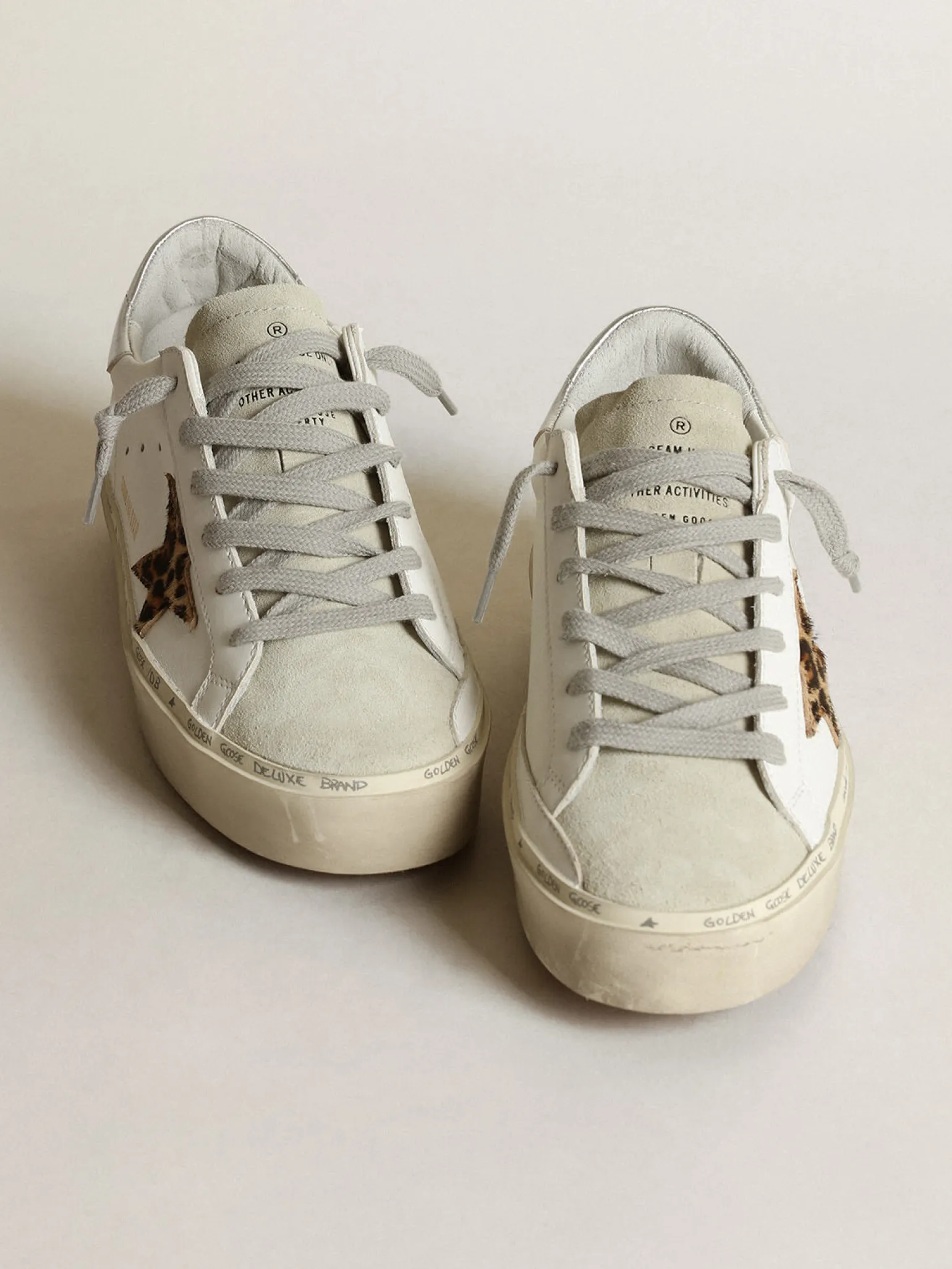 Best Sale Hi Star feminino com estrela de cavalinho leopardo e talão prateado MULHER Hi Star
