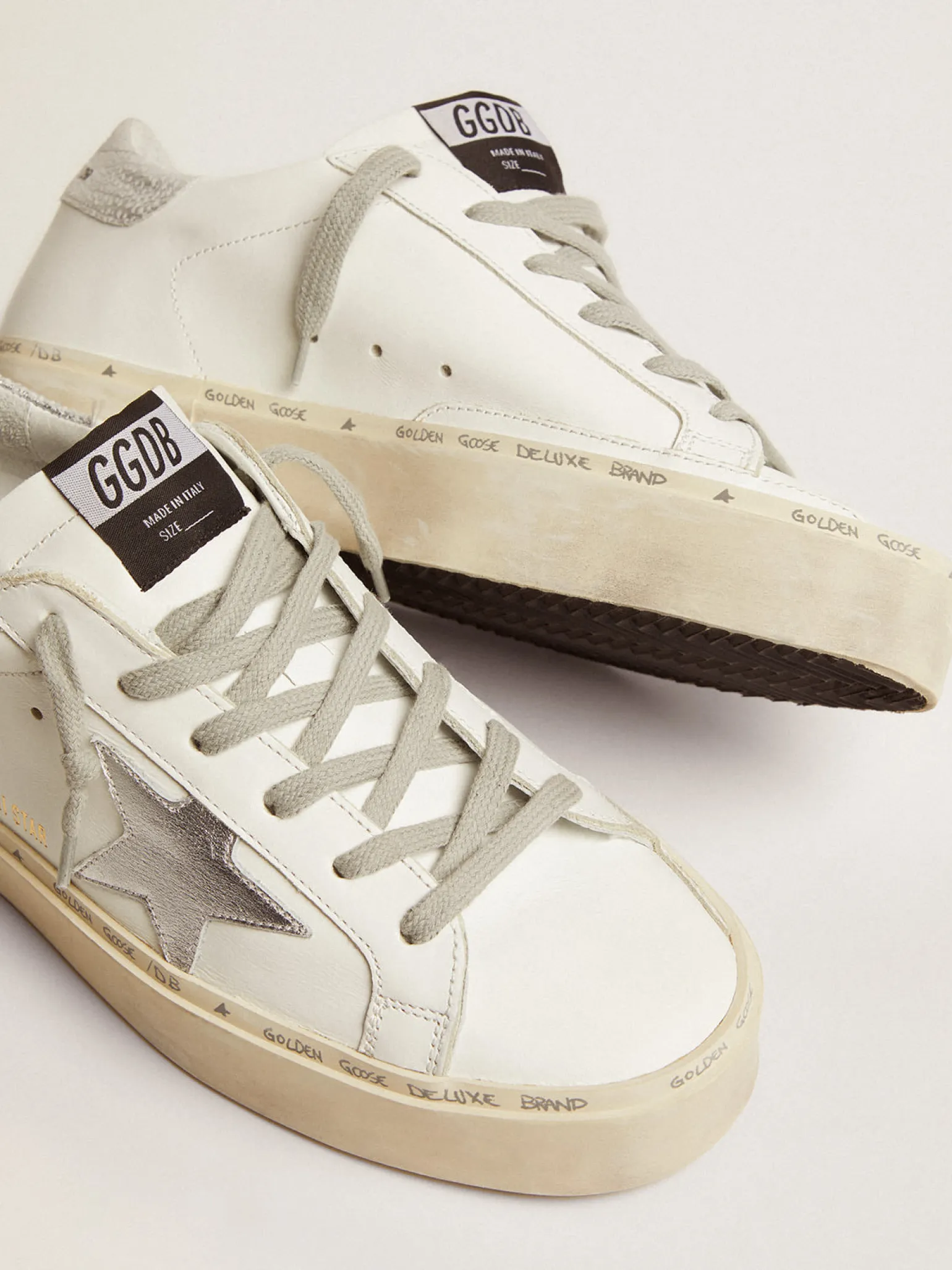 Best Sale Hi Star feminino com estrela e talão metálico prateado MULHER Hi Star