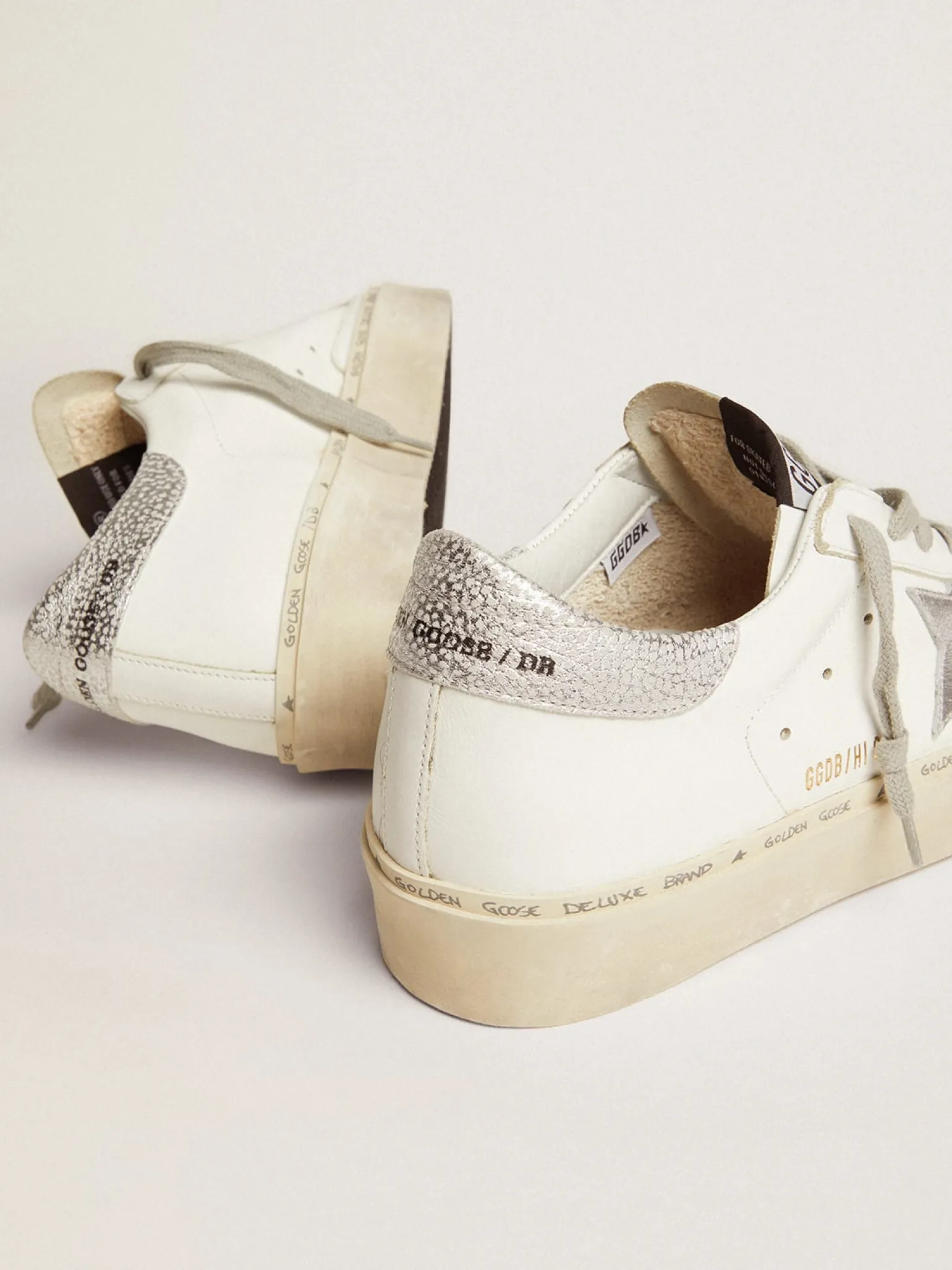 Best Sale Hi Star feminino com estrela e talão metálico prateado MULHER Hi Star