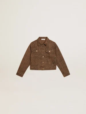Discount Jaqueta de algodão infantil feminina com estampa animal print jacquard Roupas de cima (4-12 years)