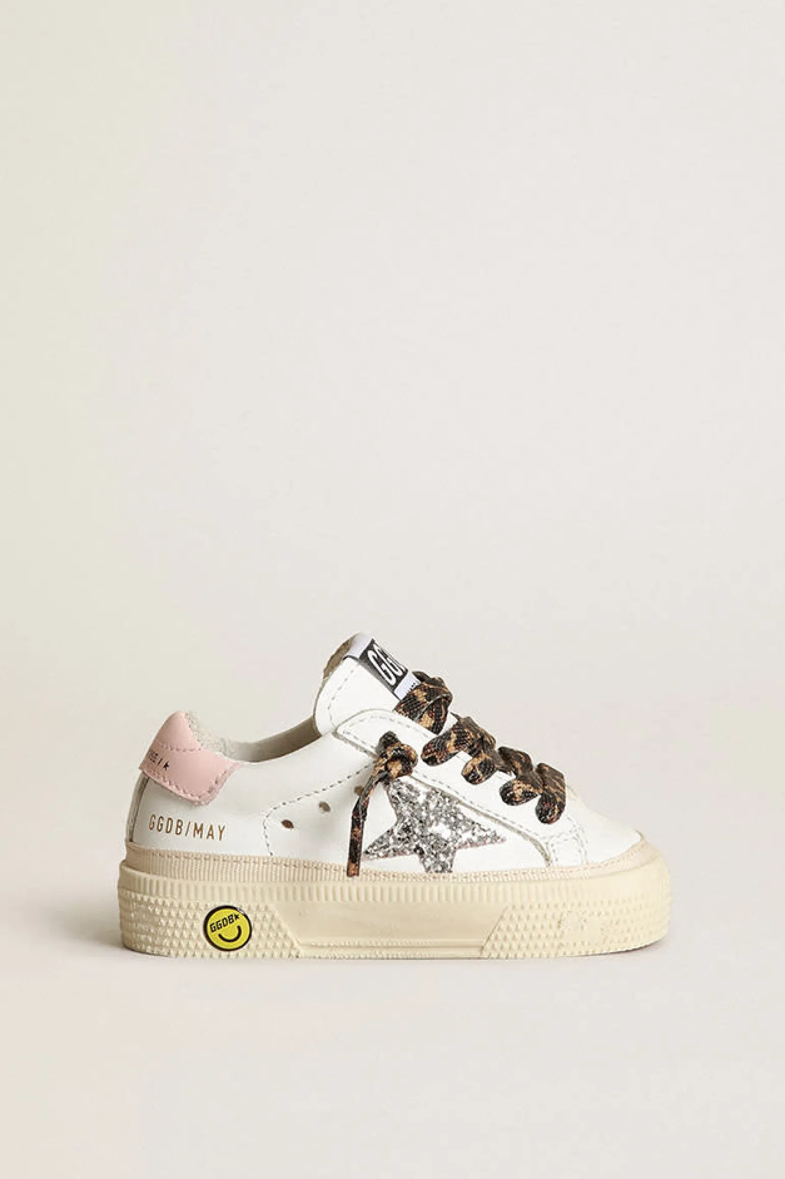 Best May com estrela de glitter prateado e talão de couro rosa Meninas (4-10 anos)