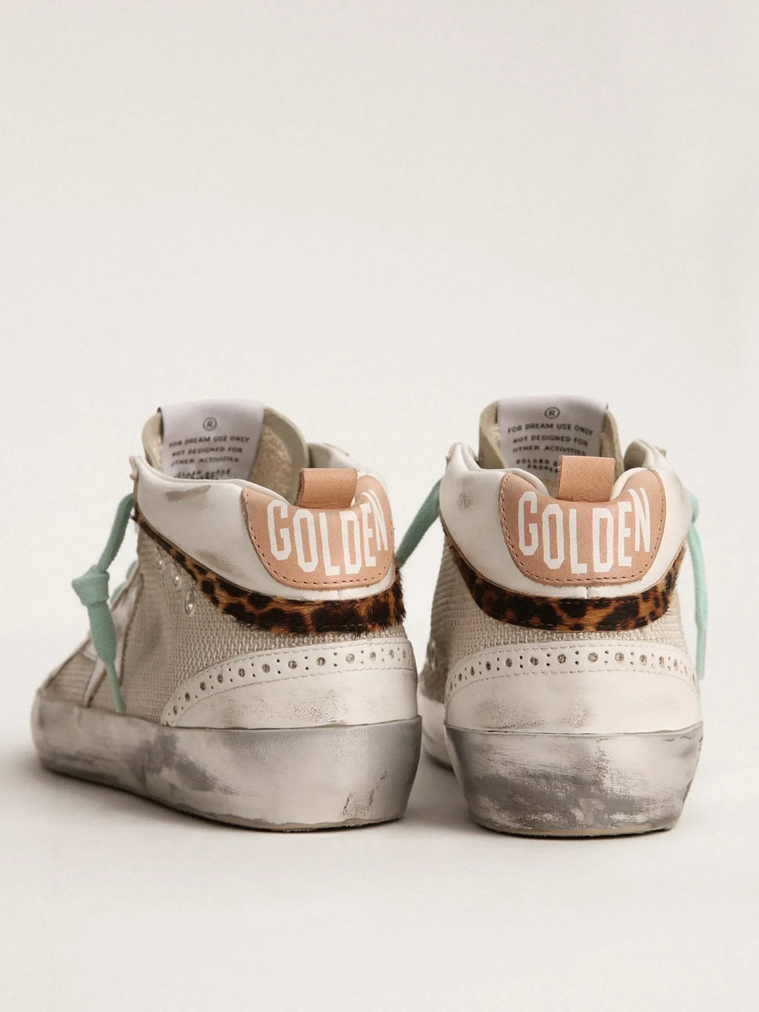 Shop Mid Star Feminino com estrela prateada e lista de couro cavalinho leopardo MULHER Mid Star