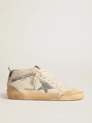 Flash Sale Mid Star LTD com estrela de glitter e lista de couro metálico MULHER Mid Star