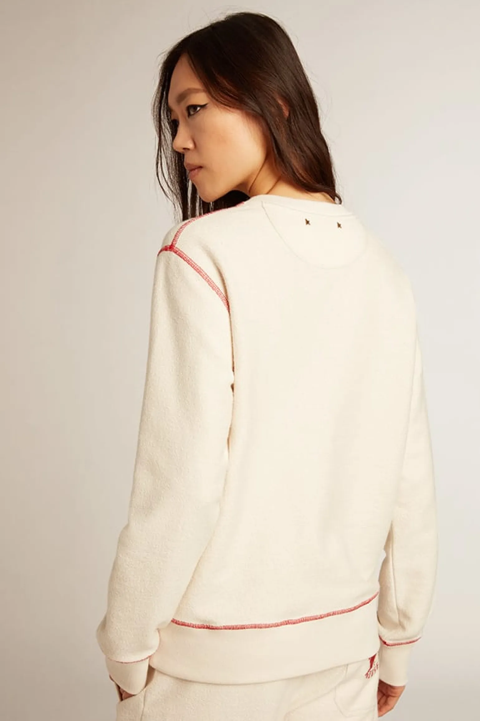 Best Sale Moletom Feminino na cor branco heritage com logo CNY MULHER Moletons