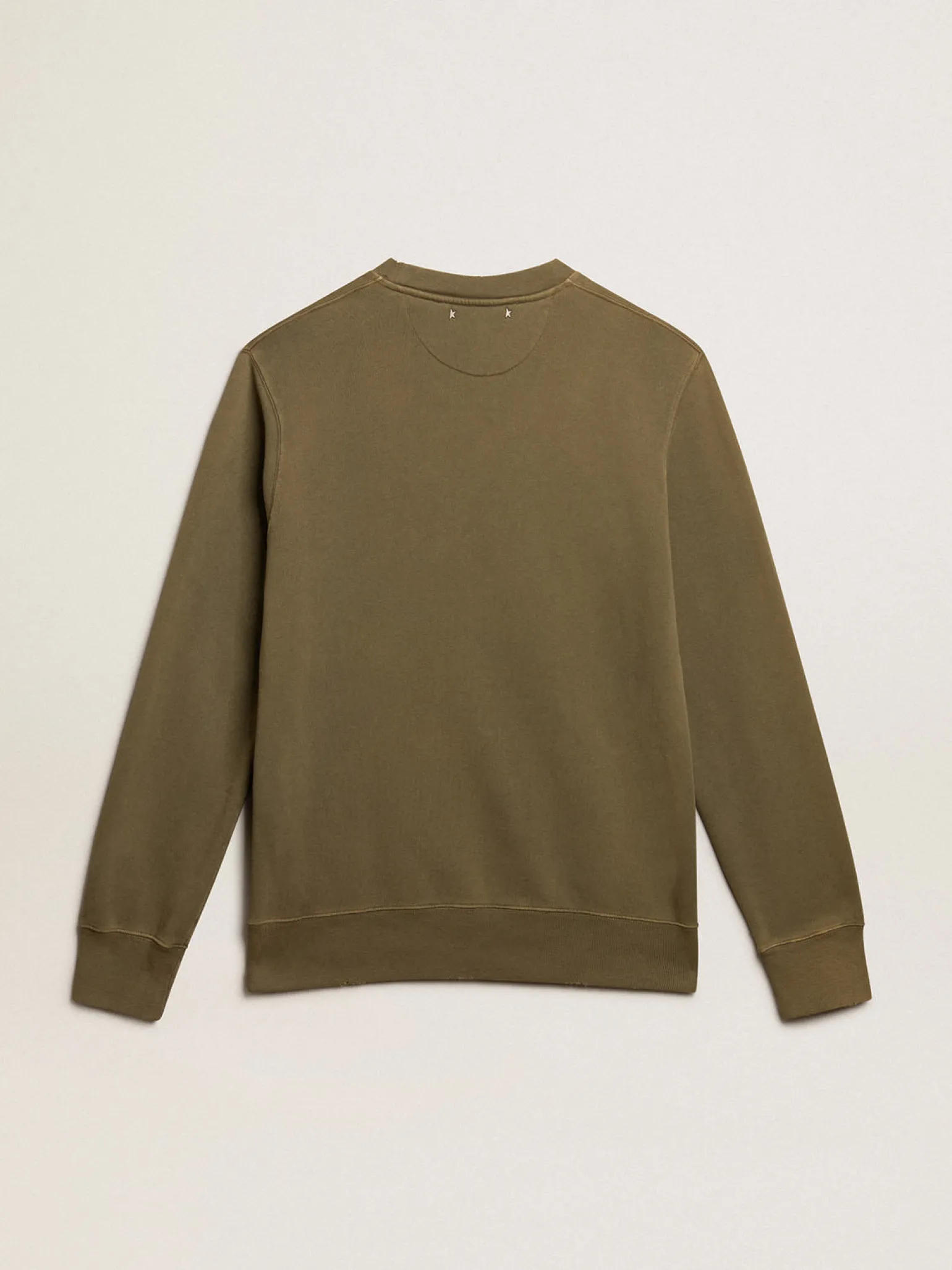 Online Moletom masculino verde-oliva com inscrição Golden Moletons