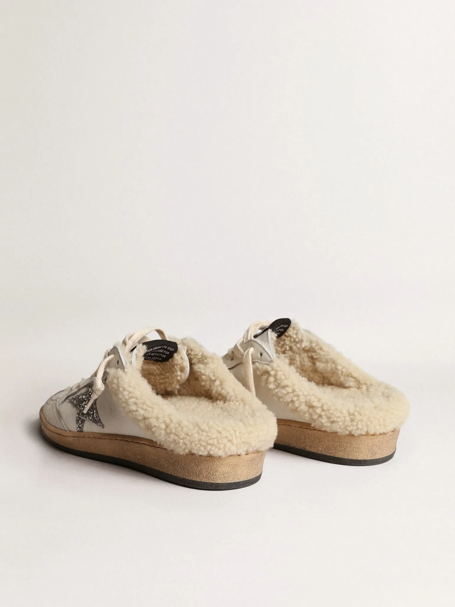 Outlet Mule Ball Star com estrela de glitter e forro de shearling MULHER Ball Star