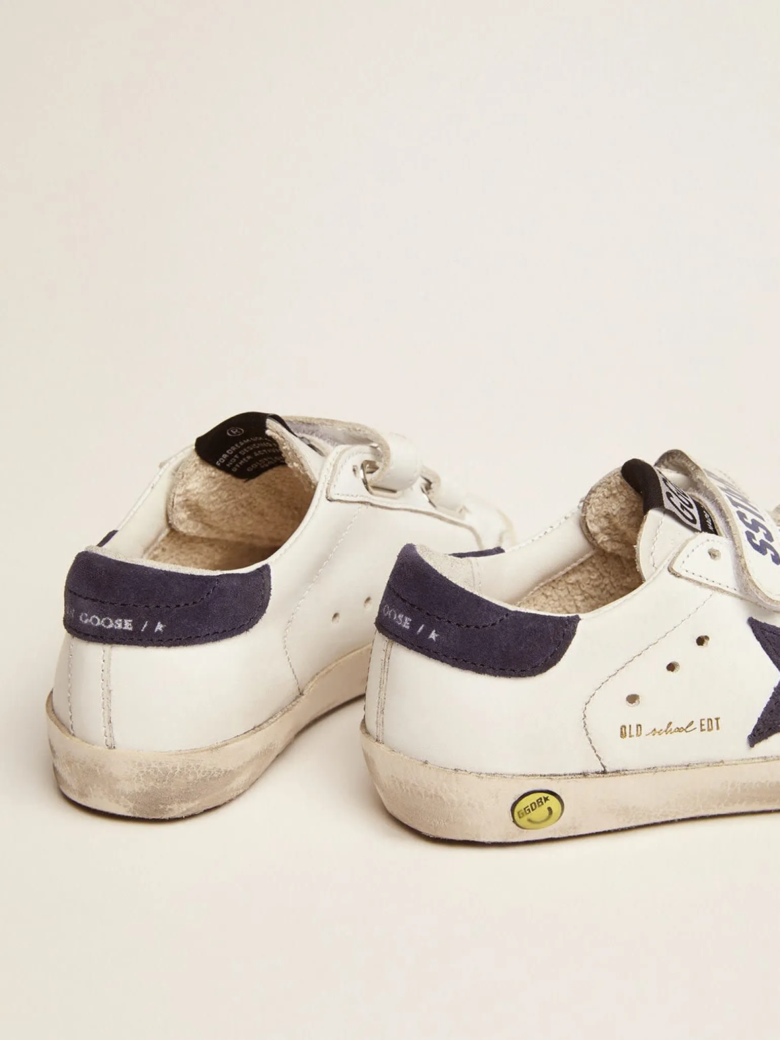 Best Sale Old School com inserções azuis escuras de suede Meninos pequenos (1-3 anos)