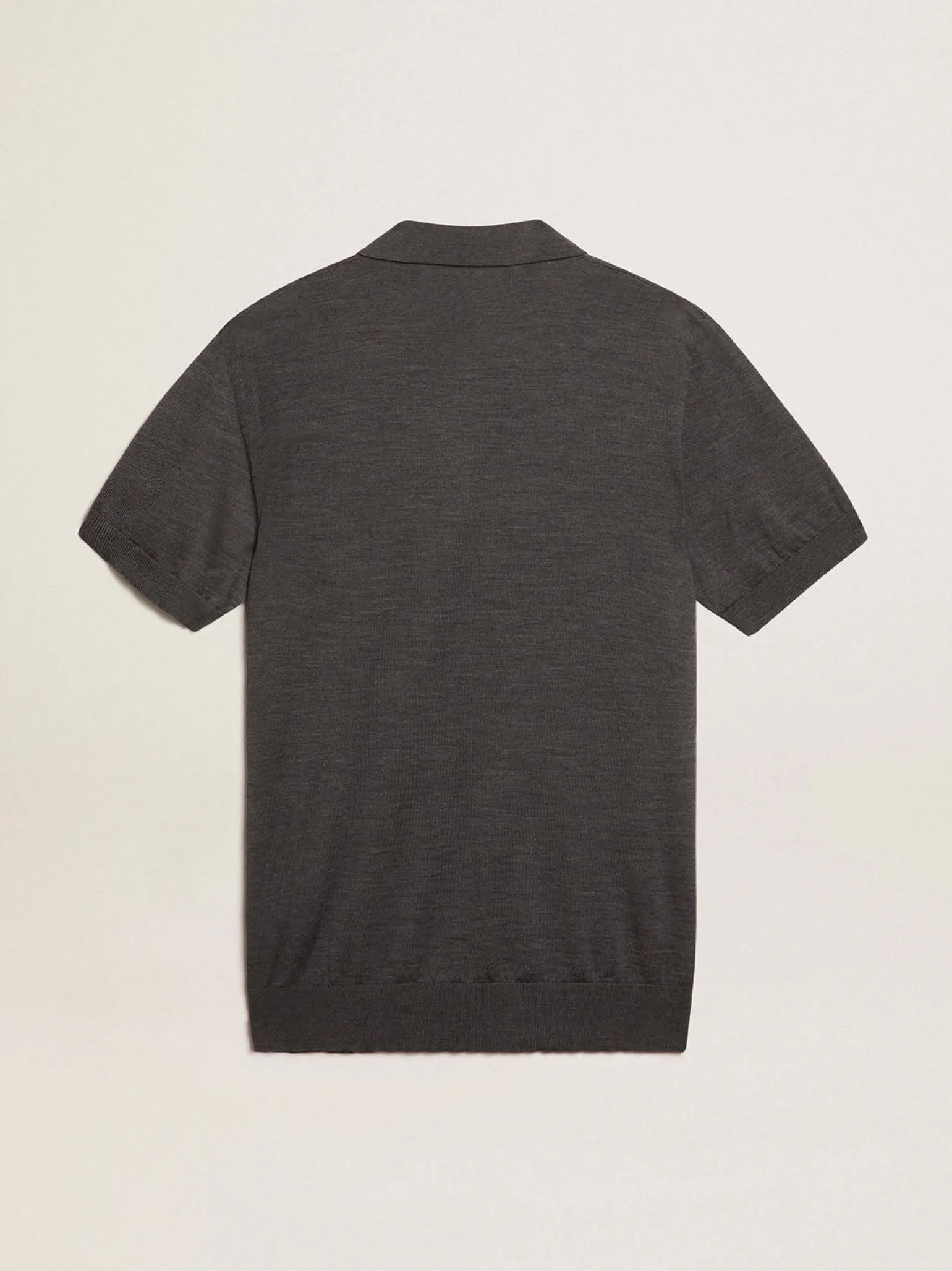 Shop Polo feminina de lã merino na cor antracite MULHER Camisetas