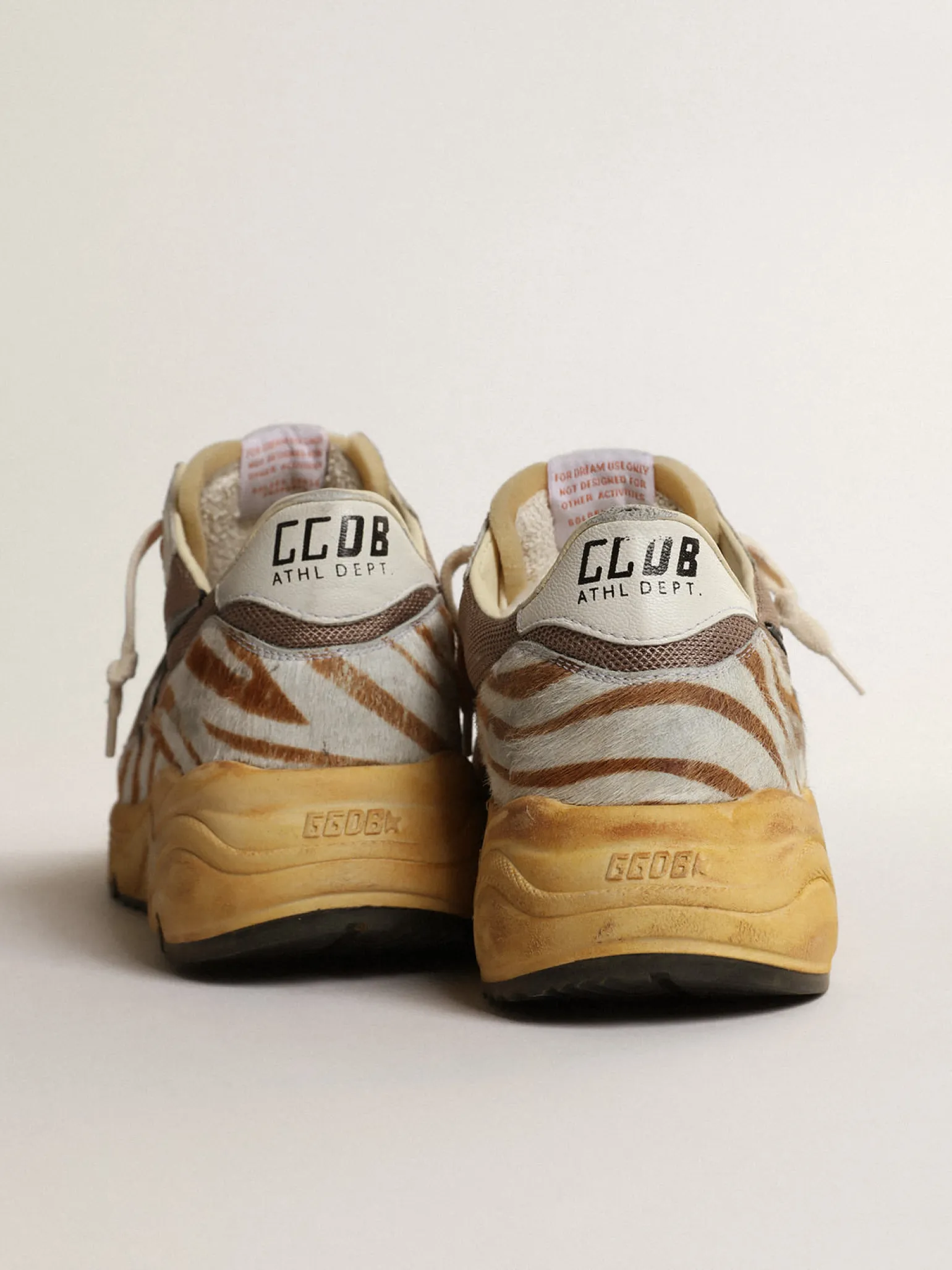 Cheap Running Sole LAB masculino de tecido marrom e couro cavalinho Running Sole
