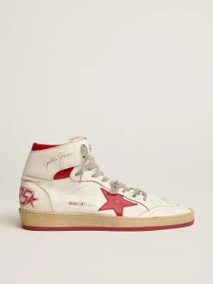 Sale Sky-Star masculino com assinatura no tornozelo e inserções vermelhas Sky-Star