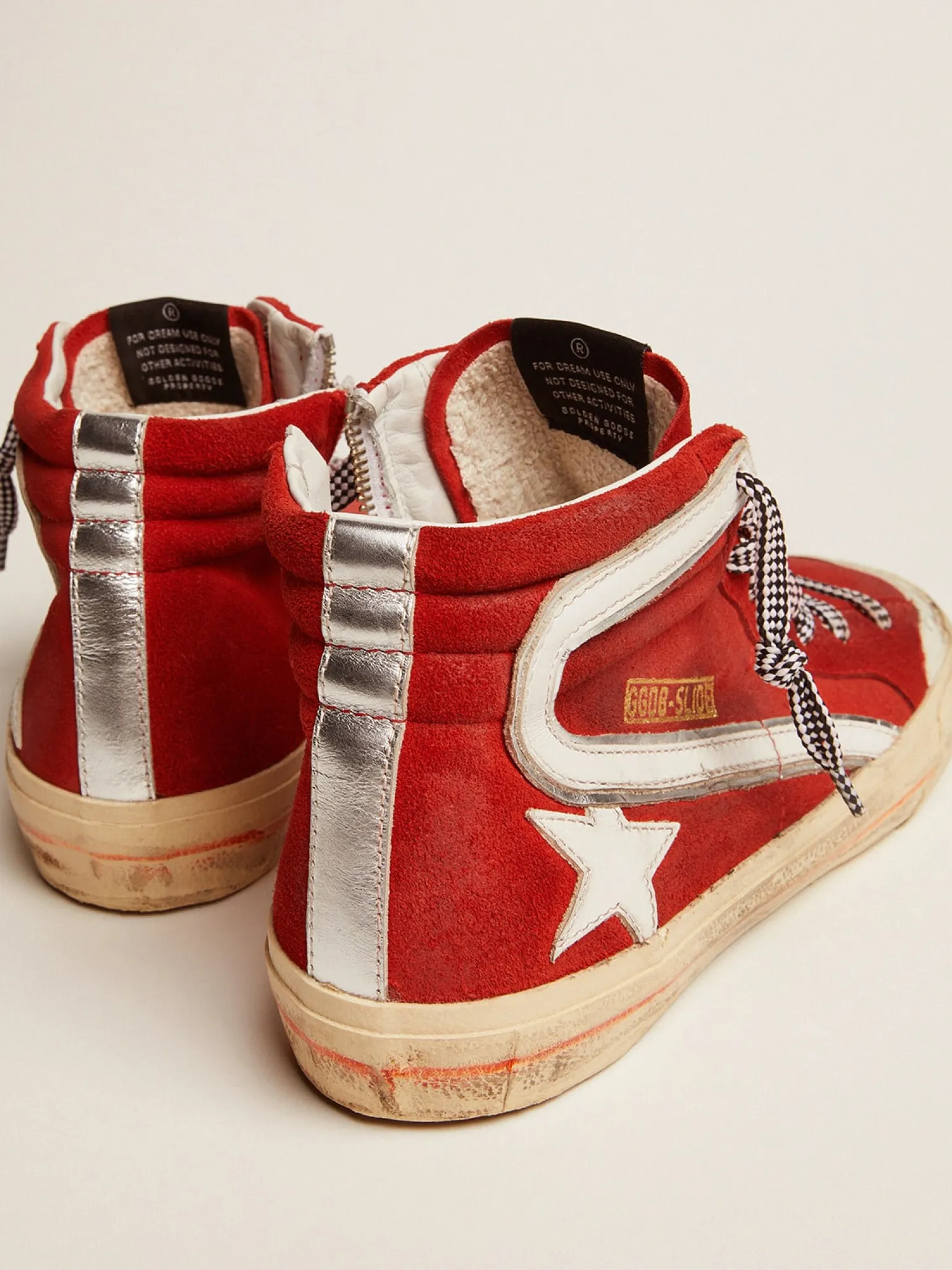 Outlet Slide Penstar masculino de suede vermelho Slide