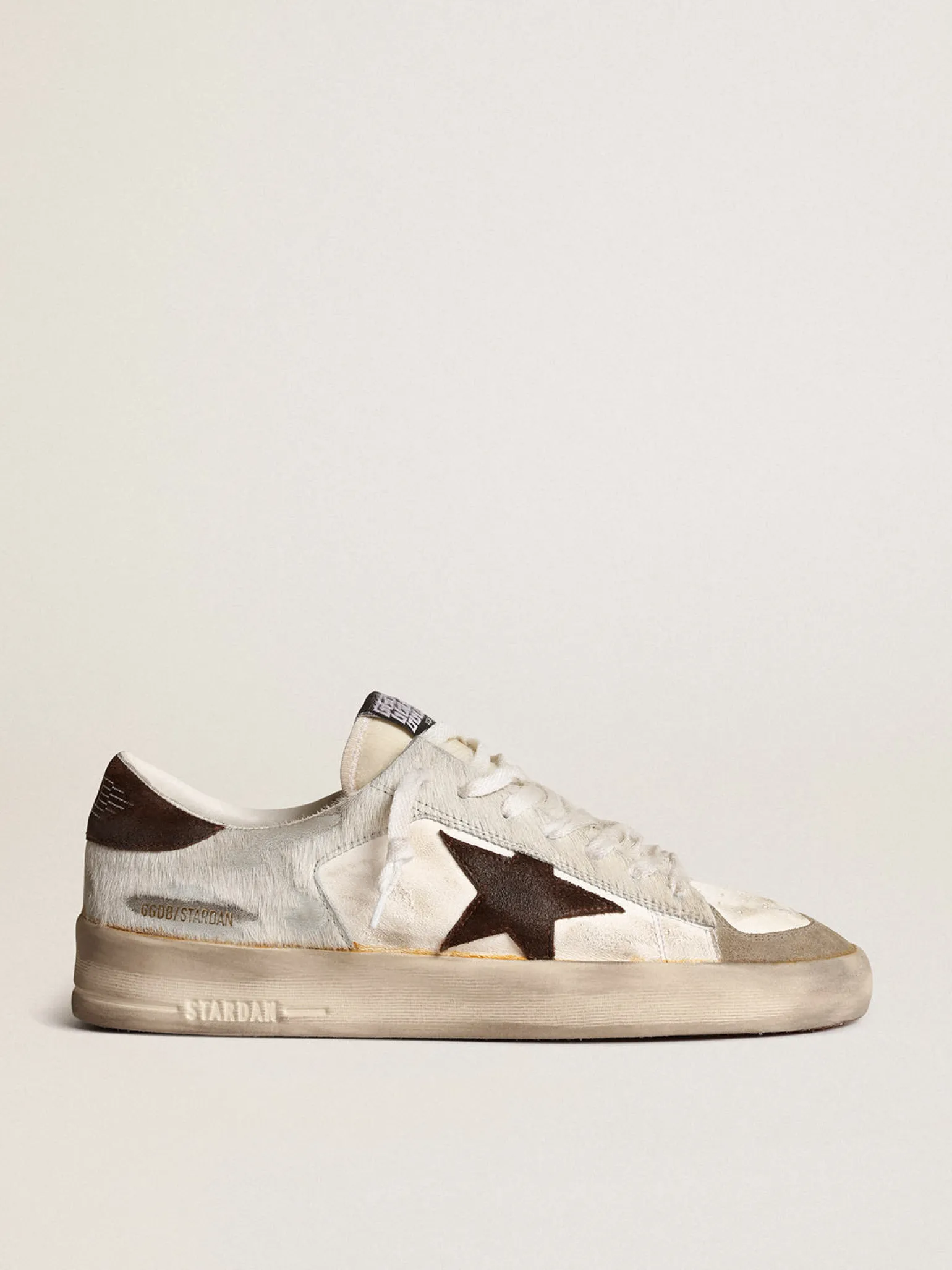 Sale Stardan Masculino napa e cavalinho com estrela de suede marrom Stardan
