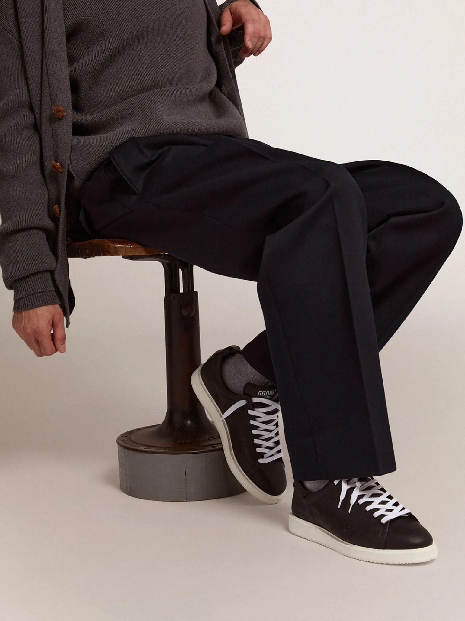 Discount Starter masculino de couro com estrela estampada no talão Starter