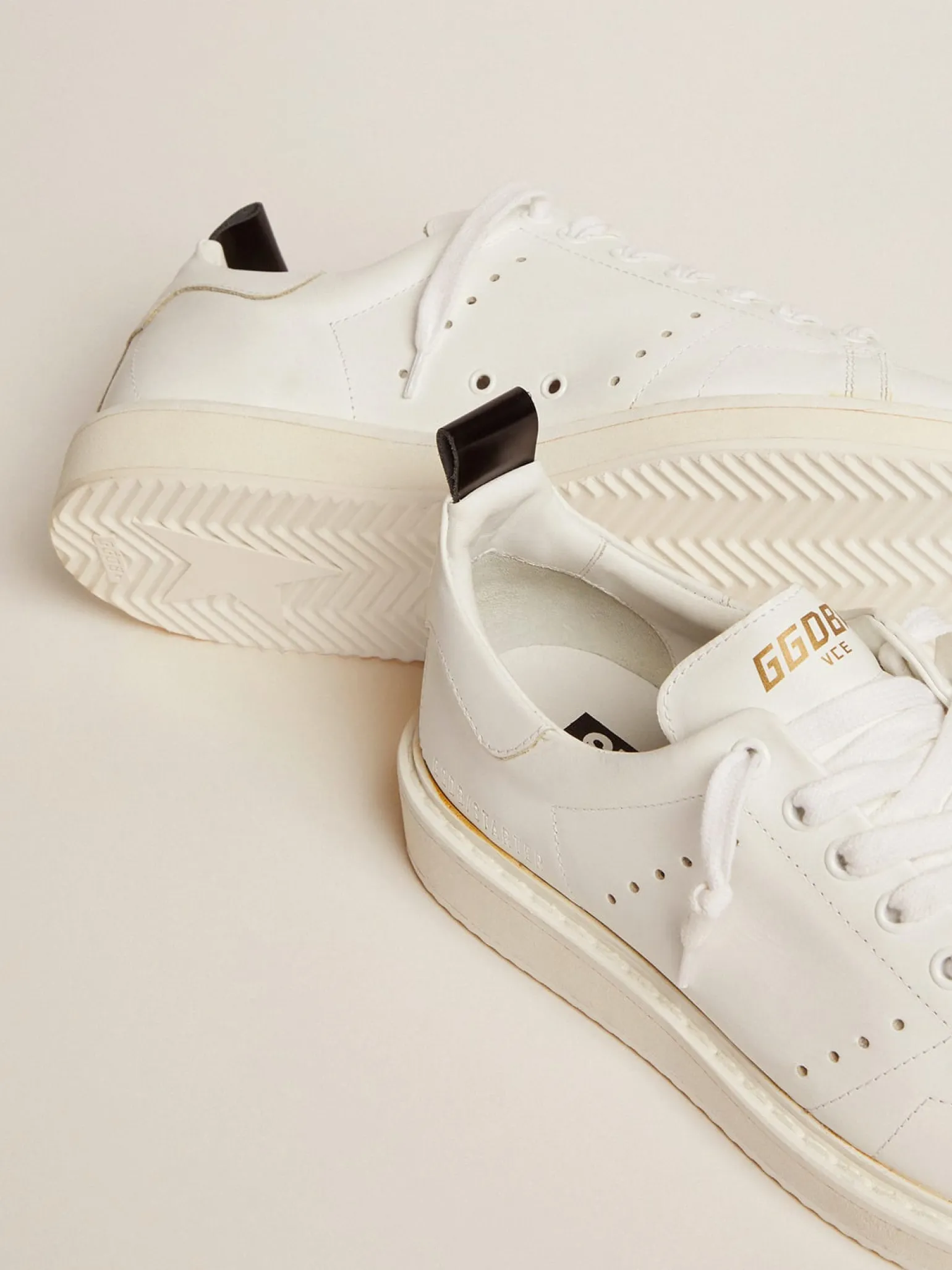 Store Starter masculino de couro com estrela no talão Starter