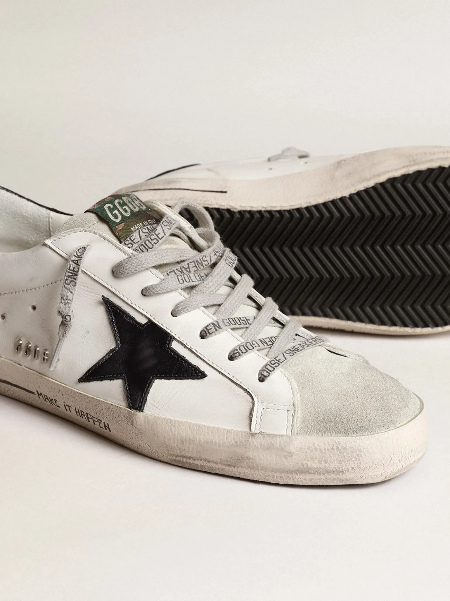 Shop Super-Star com estrela de couro metálico azul e talão preto Super-Star