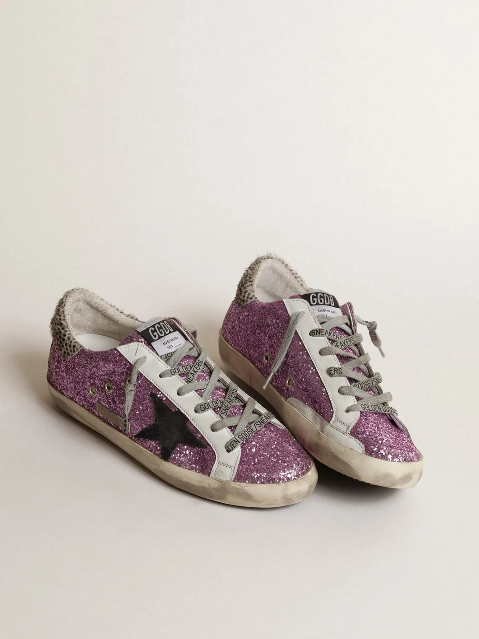 Shop Super-Star de glitter cor lavanda com estrela preta MULHER Super-Star