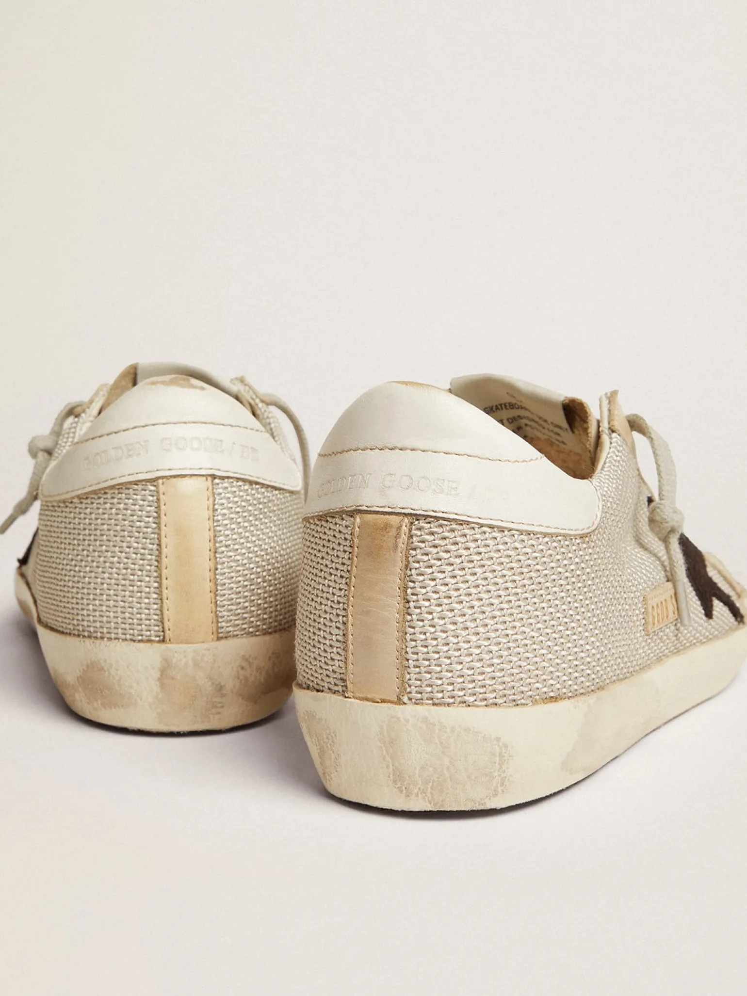 Clearance Super-Star feminino de couro MULHER Super-Star