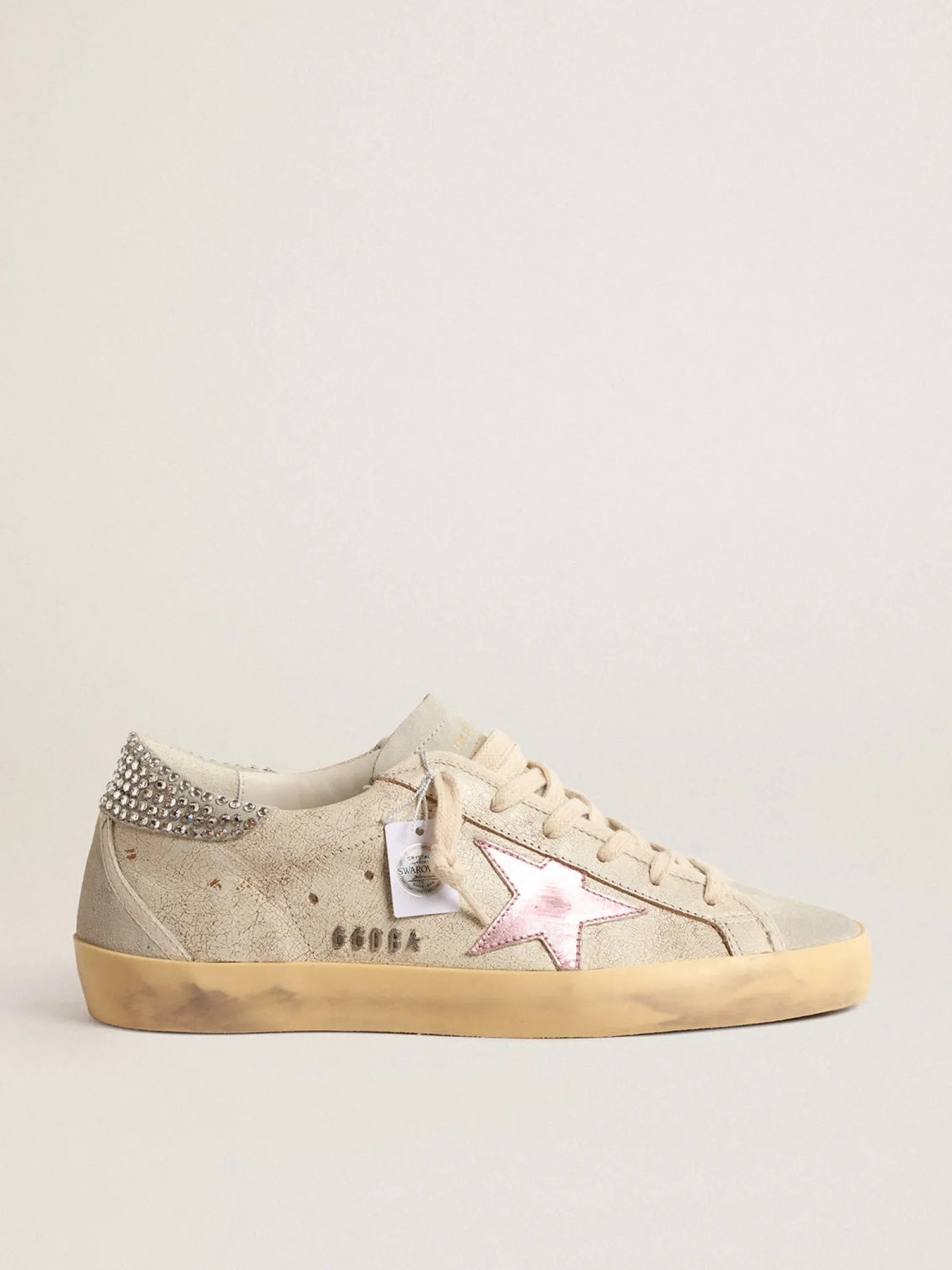 Fashion Super-Star LTD cru com talão com cristais Swarovski MULHER Super-Star
